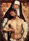 Hans Memling Canvas Paintings - The Virgin Showing the Man of Sorrows